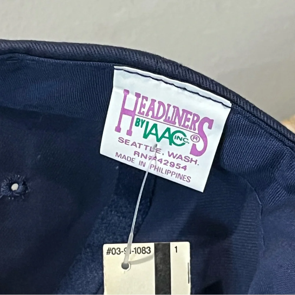 NEW Vintage Fairbanks Alaska Discovery III Headliners Navy Blue Snapback Hat Cap
